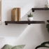 Kép 3/10 - VidaXL sötétbarna kezelt tömör tölgyfa fali polc 60x50x(2-6) cm