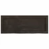 Kép 5/10 - VidaXL sötétbarna kezelt tömör tölgyfa fali polc 80x30x(2-4) cm