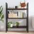 Kép 3/10 - VidaXL sötétbarna kezelt tömör tölgyfa fali polc 80x40x(2-4) cm
