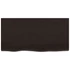 Kép 4/10 - VidaXL sötétbarna kezelt tömör tölgyfa fali polc 80x40x(2-6) cm