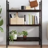 Kép 1/10 - VidaXL sötétbarna kezelt tömör tölgyfa fali polc 80x50x(2-6) cm