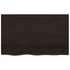 Kép 4/10 - VidaXL sötétbarna kezelt tömör tölgyfa fali polc 80x50x(2-6) cm