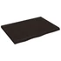 Kép 2/10 - VidaXL sötétbarna kezelt tömör tölgyfa fali polc 80x60x(2-4) cm