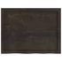 Kép 5/10 - VidaXL sötétbarna kezelt tömör tölgyfa fali polc 80x60x(2-4) cm