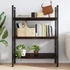 Kép 3/10 - VidaXL sötétbarna kezelt tömör tölgyfa fali polc 80x60x(2-6) cm
