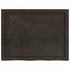Kép 5/10 - VidaXL sötétbarna kezelt tömör tölgyfa fali polc 80x60x(2-6) cm