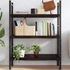Kép 1/10 - VidaXL sötétbarna kezelt tömör tölgyfa fali polc 80x60x(2-6) cm