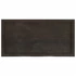 Kép 5/10 - VidaXL sötétbarna kezelt tömör tölgyfa fali polc 100x50x(2-4) cm