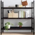 Kép 1/10 - VidaXL sötétbarna kezelt tömör tölgyfa fali polc 120 x 50 x (2-4) cm