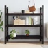 Kép 3/10 - VidaXL sötétbarna kezelt tömör tölgyfa fali polc 120 x 50 x (2-6) cm