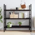 Kép 3/10 - VidaXL sötétbarna kezelt tömör tölgyfa fali polc 120 x 60 x (2-4) cm