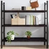Kép 1/10 - VidaXL sötétbarna kezelt tömör tölgyfa fali polc 120 x 60 x (2-4) cm