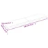 Kép 10/10 - VidaXL sötétbarna kezelt tömör tölgyfa fali polc 140 x 30 x (2-4) cm
