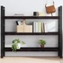 Kép 1/10 - VidaXL sötétbarna kezelt tömör tölgyfa fali polc 140 x 30 x (2-6) cm