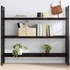 Kép 1/10 - VidaXL sötétbarna kezelt tömör tölgyfa fali polc 140 x 40 x (2-4) cm