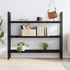 Kép 3/10 - VidaXL sötétbarna kezelt tömör tölgyfa fali polc 140 x 40 x (2-4) cm