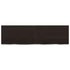 Kép 4/10 - VidaXL sötétbarna kezelt tömör tölgyfa fali polc 140 x 40 x (2-4) cm