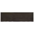 Kép 5/10 - VidaXL sötétbarna kezelt tömör tölgyfa fali polc 140 x 40 x (2-4) cm