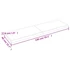 Kép 10/10 - VidaXL sötétbarna kezelt tömör tölgyfa fali polc 140 x 40 x (2-4) cm