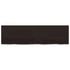 Kép 4/10 - VidaXL sötétbarna kezelt tömör tölgyfa fali polc 140 x 40 x (2-6) cm