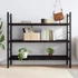 Kép 3/10 - VidaXL sötétbarna kezelt tömör tölgyfa fali polc 140 x 50 x (2-4) cm