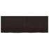 Kép 4/10 - VidaXL sötétbarna kezelt tömör tölgyfa fali polc 140 x 50 x (2-4) cm