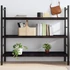 Kép 1/10 - VidaXL sötétbarna kezelt tömör tölgyfa fali polc 140 x 50 x (2-4) cm