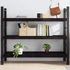 Kép 1/10 - VidaXL sötétbarna kezelt tömör tölgyfa fali polc 140 x 50 x (2-6) cm