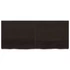 Kép 4/10 - VidaXL sötétbarna kezelt tömör tölgyfa fali polc 140 x 60 x (2-6) cm