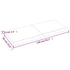 Kép 10/10 - VidaXL sötétbarna kezelt tömör tölgyfa fali polc 140 x 60 x (2-6) cm