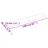 Kép 10/10 - VidaXL sötétbarna kezelt tömör tölgyfa fali polc 160 x 30 x (2-6) cm