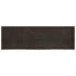 Kép 5/10 - VidaXL sötétbarna kezelt tömör tölgyfa fali polc 160 x 50 x (2-4) cm