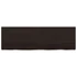 Kép 4/10 - VidaXL sötétbarna kezelt tömör tölgyfa fali polc 160 x 50 x (2-6) cm