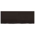 Kép 4/10 - VidaXL sötétbarna kezelt tömör tölgyfa fali polc 160 x 60 x (2-6) cm