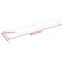 Kép 10/10 - VidaXL sötétbarna kezelt tömör tölgyfa fali polc 180 x 30 x (2-6) cm