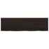 Kép 4/10 - VidaXL sötétbarna kezelt tömör tölgyfa fali polc 180 x 50 x (2-4) cm