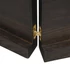Kép 8/10 - VidaXL sötétbarna kezelt tömör tölgyfa fali polc 180 x 50 x (2-4) cm