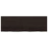 Kép 3/10 - VidaXL sötétbarna kezelt tömör tölgyfa fali polc 180 x 60 x (2-4) cm