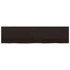 Kép 4/10 - VidaXL sötétbarna kezelt tömör tölgyfa fali polc 200 x 50 x (2-6) cm