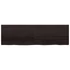 Kép 4/10 - VidaXL sötétbarna kezelt tömör tölgyfa fali polc 200 x 60 x (2-6) cm