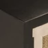 Kép 6/10 - VidaXL fekete tömör mangófa és vas TV-szekrény 110 x 30 x 40 cm