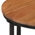 Kép 4/8 - VidaXL tömör akácfa és vas dohányzóasztal 35 x 35 x 30 cm