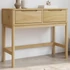 Kép 1/10 - VidaXL FLORO viaszbarna tömör fenyőfa tálalóasztal 89,5 x 36,5 x 73 cm