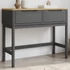 Kép 1/10 - VidaXL FLORO szürke tömör fenyőfa tálalóasztal 89,5 x 36,5 x 73 cm