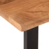 Kép 5/10 - VidaXL tömör akácfa és acél pad 160 cm