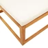 Kép 7/9 - VidaXL tömör akácfa kerti lábzsámoly párnával 65 x 65 x 29 cm
