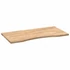 Kép 4/10 - VidaXL tömör tölgyfa téglalap alakú asztallap kezeletlen 100x50x2,5 cm