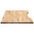 Kép 6/10 - VidaXL tömör tölgyfa téglalap alakú asztallap kezeletlen 100x50x2,5 cm