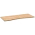 Kép 4/10 - VidaXL tömör tölgyfa téglalap alakú asztallap kezeletlen 120x50x2,5 cm