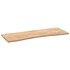 Kép 4/10 - VidaXL tömör tölgyfa téglalap alakú asztallap kezeletlen 140x50x2,5 cm